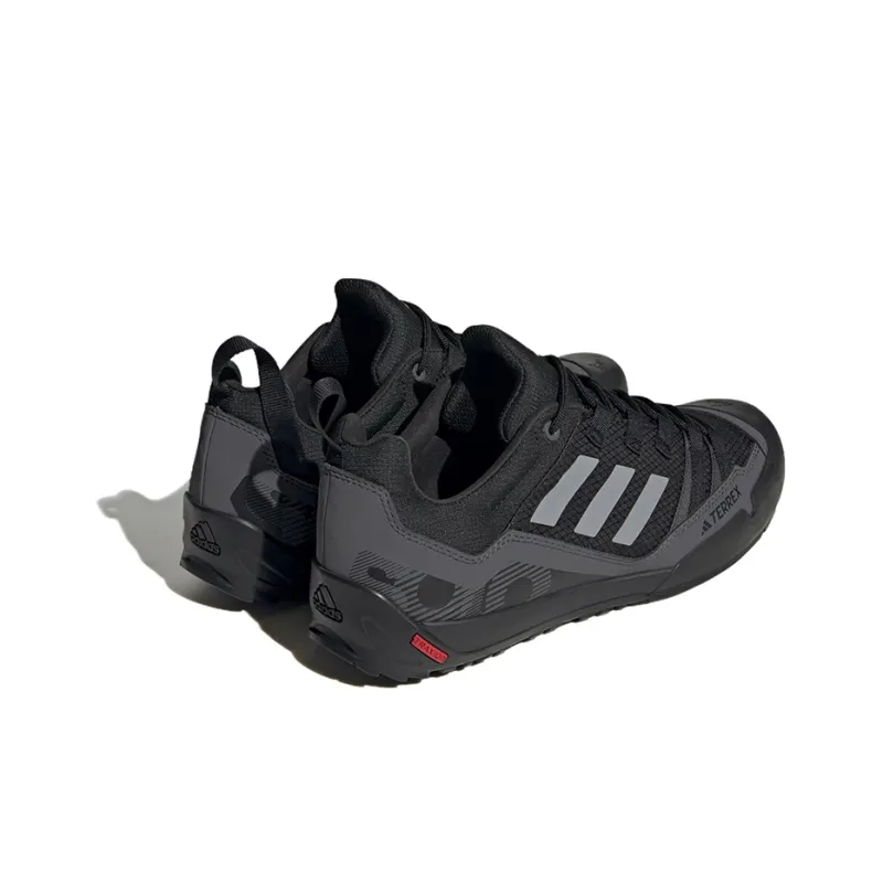 Adidas Terrex Swift Anti-Slip Wear-Resistant Low-Top Hiking Shoes Unisex Black Gray-3