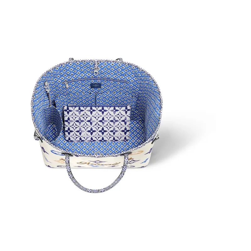 LOUIS VUITTON Neverfull Gm Blue-2