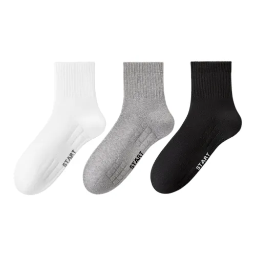 B&C.Room Mid Calf Socks Men's 3 Pack