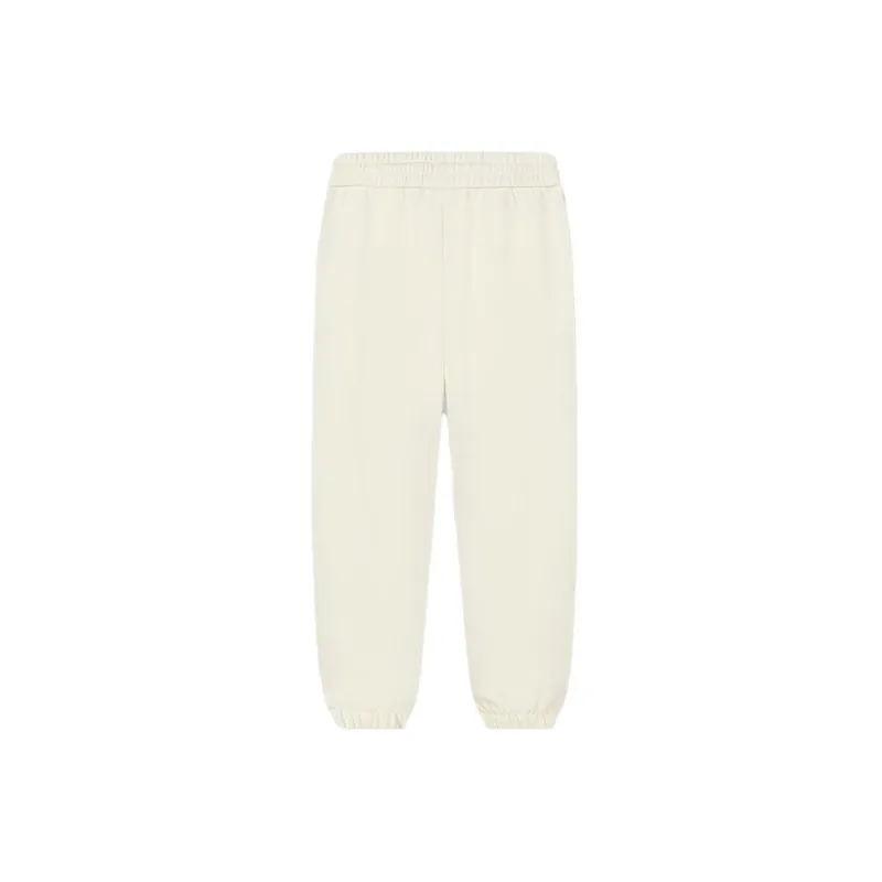 FILA Knitted Sweatpants Women's Milk Salt White-1