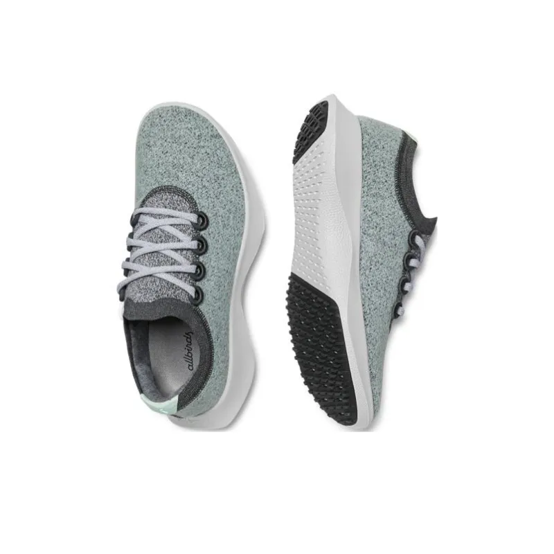 Allbirds Wool Dasher Anti-Slip Wear-Resistant Low-Top Running Shoes Men's Starlight Gray-1