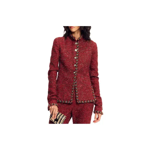 CHANEL Jackets Women's Red