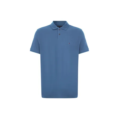 Tommy Hilfiger 1985 Series Polo Shirts Men Sea Blue