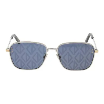 DIOR Alloy Irregular Shape Sunglasses Men's Silver