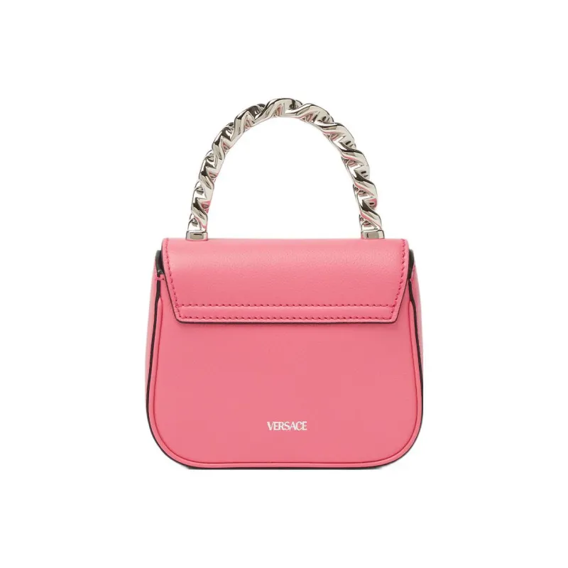 VERSACE La Medusa High-quality Leather Shoulder Bag Crossbody Bag Handbag Mini Women's Pink-1