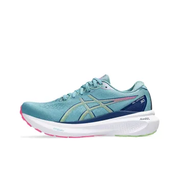 Asics Gel Kayano 30 Gris Blue Lime Green Pink Women's