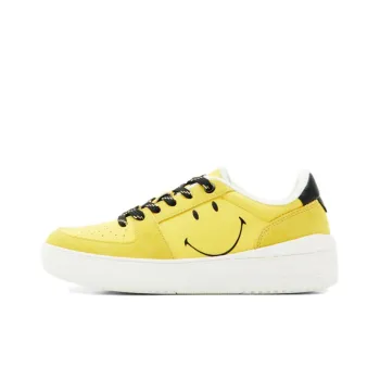 Desigual Stylish Skateboarding Shoes Women's Yellow White