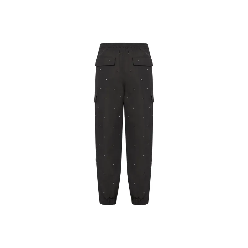 Valentino Cargo Pants Men Black-1
