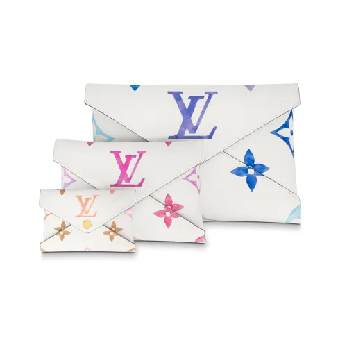 LOUIS VUITTON Kirigami Pochette Blue/Pink/Beige