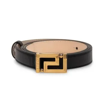 VERSACE Greca Goddess Logo-Engraved Belt
