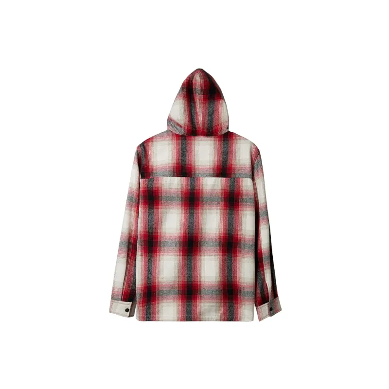 Slamble Shirts Unisex Red White Plaid-1