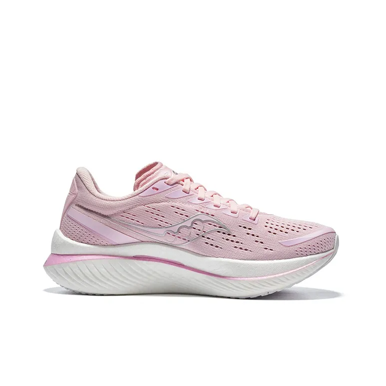 Saucony Endorphin Speed 3 Low Top Marathon Running Shoes Women's Pink White-1