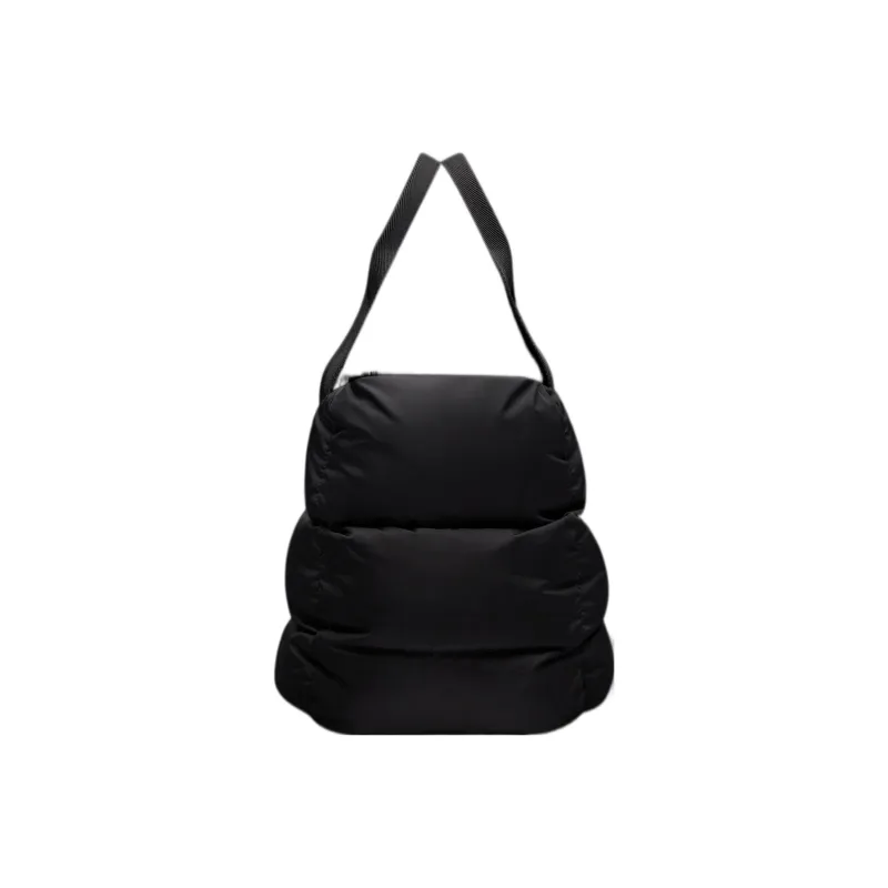 Moncler Leather One Shoulder Handbag Women's Black-1