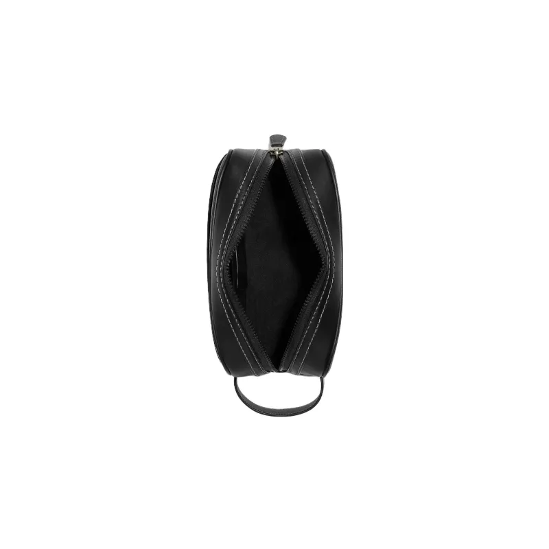 COACH Kitt Canvas With Calfskin Clutch Storage Bag Small Size Women's Black-1