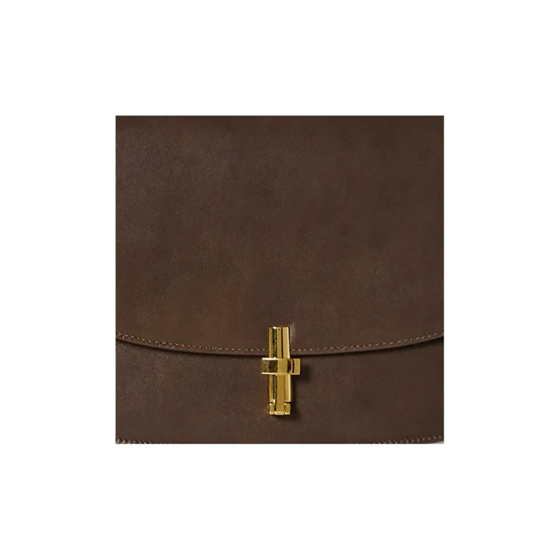 THE ROW Sofia 10 Calfskin Shoulder Bag Crossbody Bag Regular Women's Brown-4