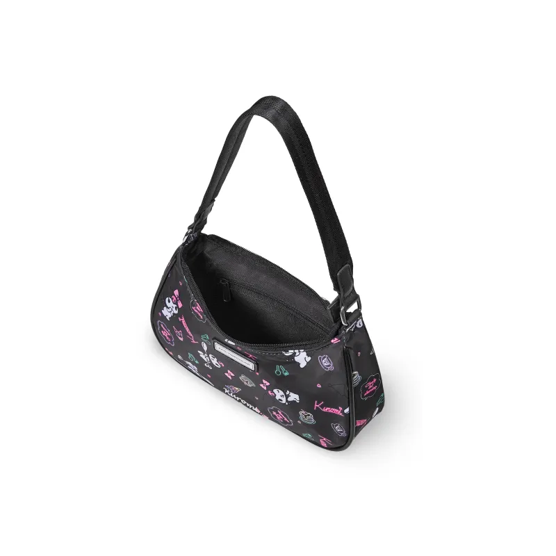 Zgo Sanrio, Collaboration Polyester Underarm Hobo Bag, Shoulder Bag Regular Women's Black-3