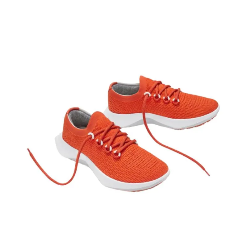 Allbirds Tree Dasher Anti-Slip Wear-Resistant Low-Top Running Shoes Men's Red Rust Orange-1