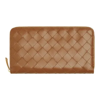 Bottega Veneta Intrecciato Zip Around Wallet