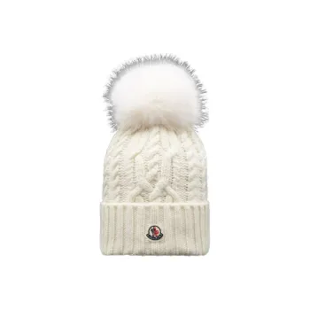Moncler Cashmere Beanies Women's White
