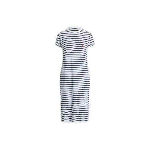 Polo Ralph Lauren Short-Sleeved Dresses Women's Blue/White