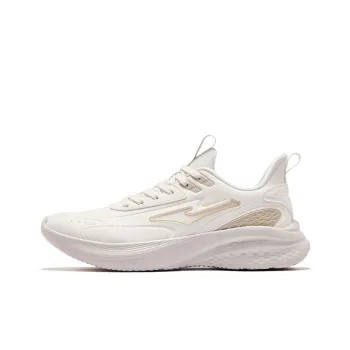 Erke Cushioning Anti Slip And Wear Resistant Low Top Running Shoes Women's White Coffee