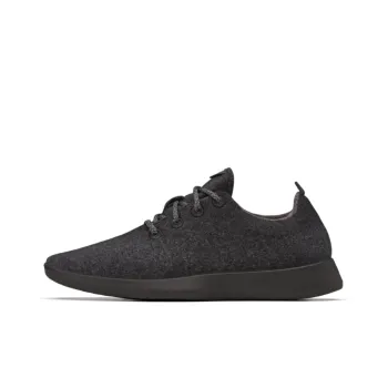 Allbirds Wool Runner Cushioned Slip-Resistant Low-Top Sports Casual Shoes Men's Natural Black