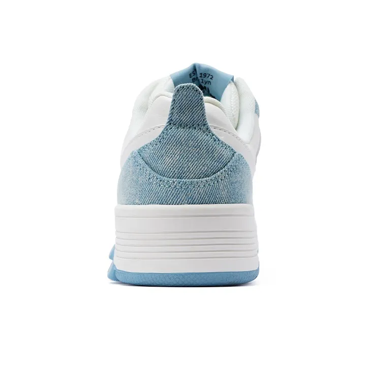 PONY Reverse Low Top Skateboard Shoes Unisex Denim Blue-3