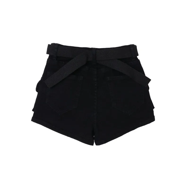 MIMOSA CHUR Denim Shorts Women's Black-1
