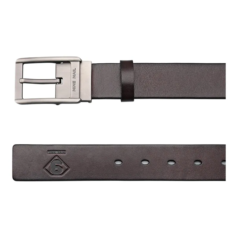 NINE NAIL Leather Belts Men-5