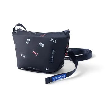 Elle Active Fabric Shoulder Bag, Crossbody Bag Medium Size Women's Blue
