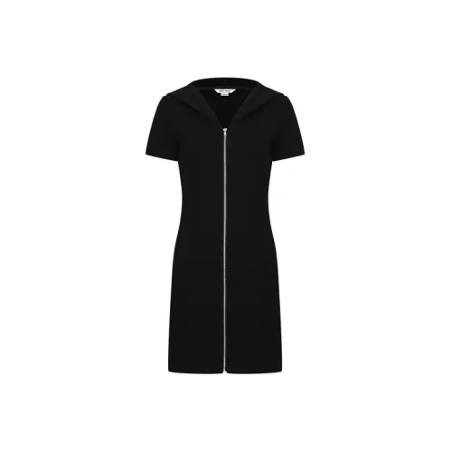 URBAN REVIVO Short-Sleeved Dresses Women's Jet Black