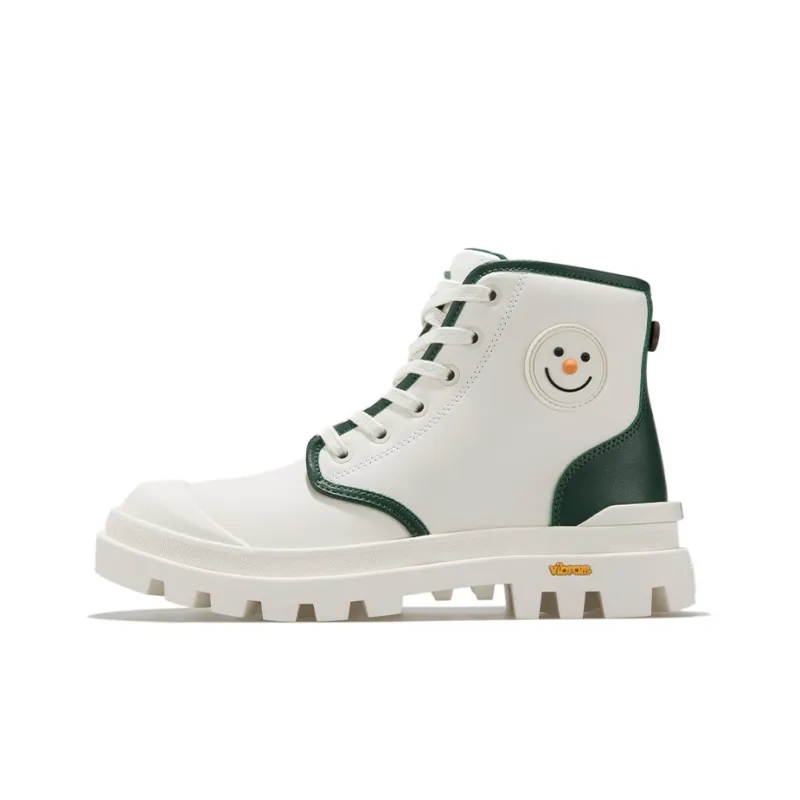Palladium Pampa Short Martin Boot Women's White Green-0