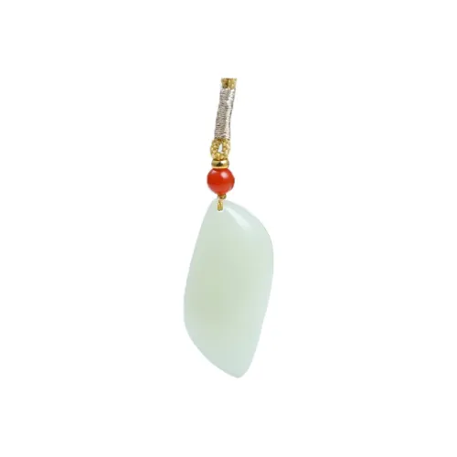 Shujie Hetian Jade Pendants Unisex Ivory