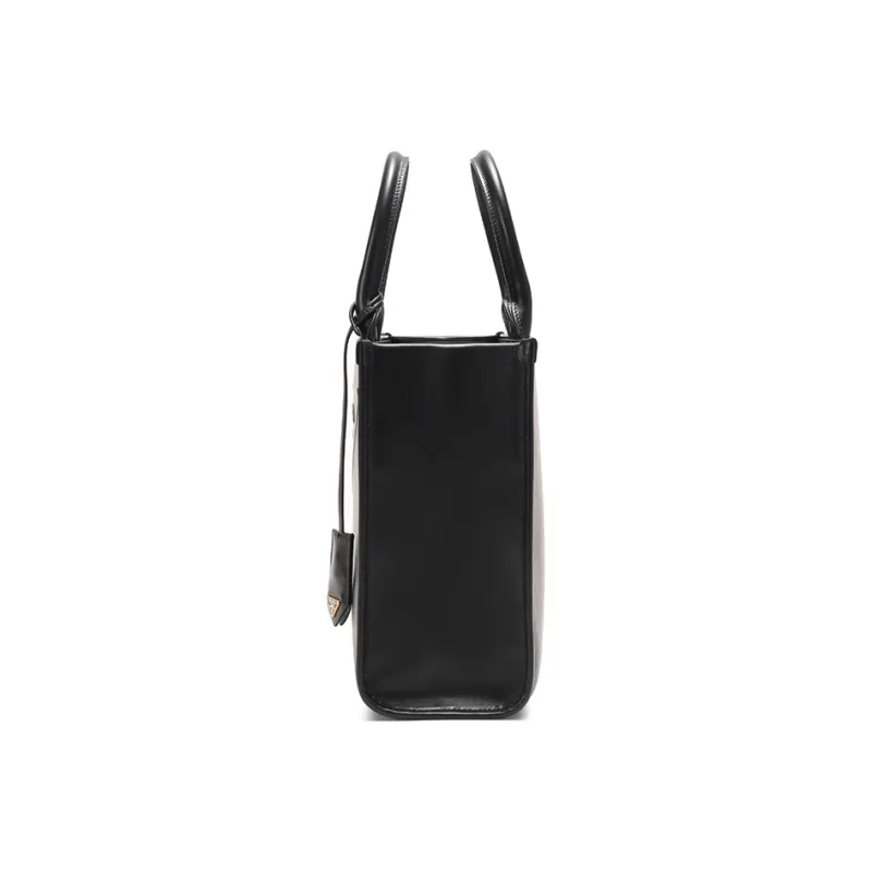 PRADA Leather Tote Bag Shopping Bag Crossbody Bag Shoulder Bag Regular Women's Black-2