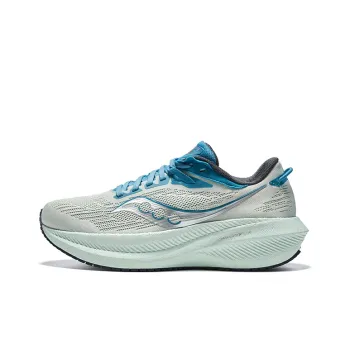 Saucony Triumph 21 Cushioning Lightweight Low Top Training Running Shoes Women's Gray