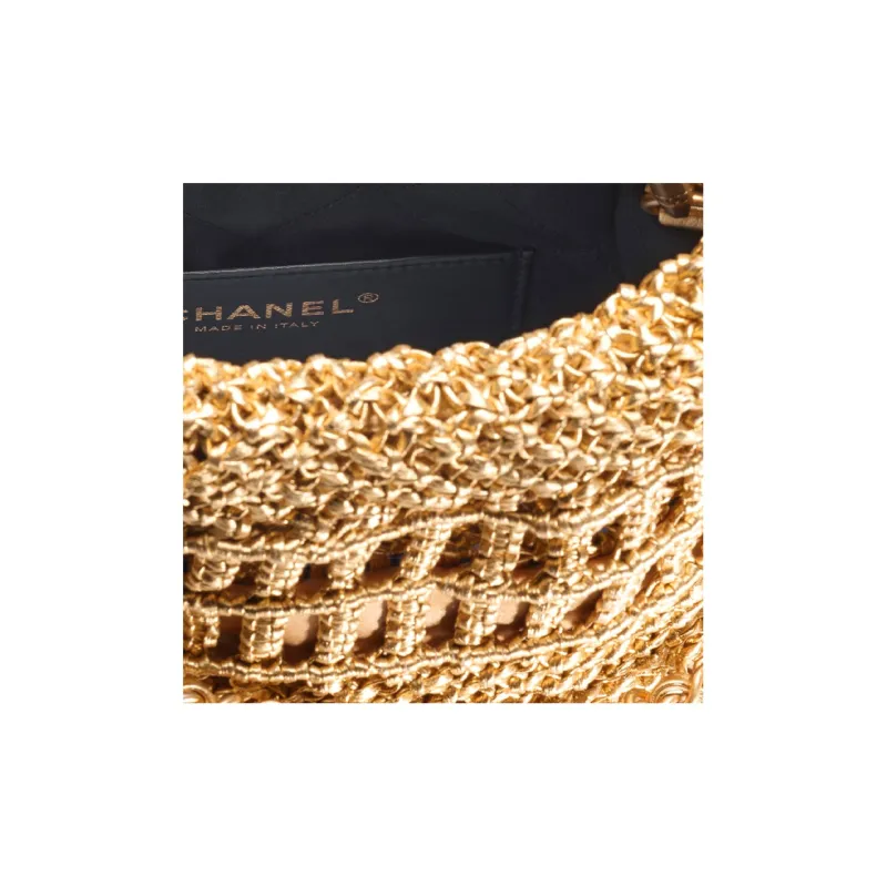 CHANEL 22Bag Calfskin Bucket Bag, Shoulder Bag, Crossbody Bag Mini Women's Gold-2