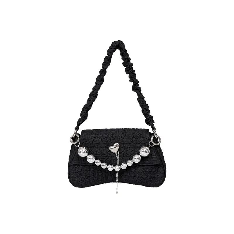 REBIRTH Crossbody Bag Medium Size Women's White/Black-4