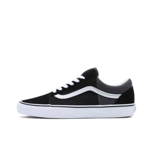 Vans Old Skool Anti-Slip Wear-Resistant Low-Top Skateboard Shoes Unisex Black Gray