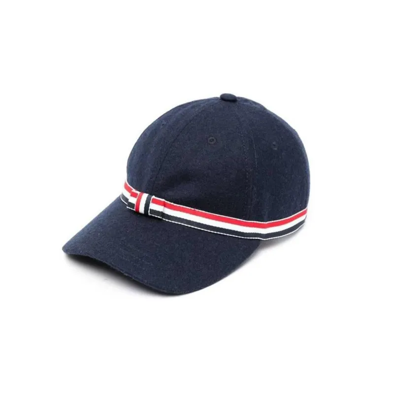 THOM BROWNE 4 Bar Bow Baseball Cap-0