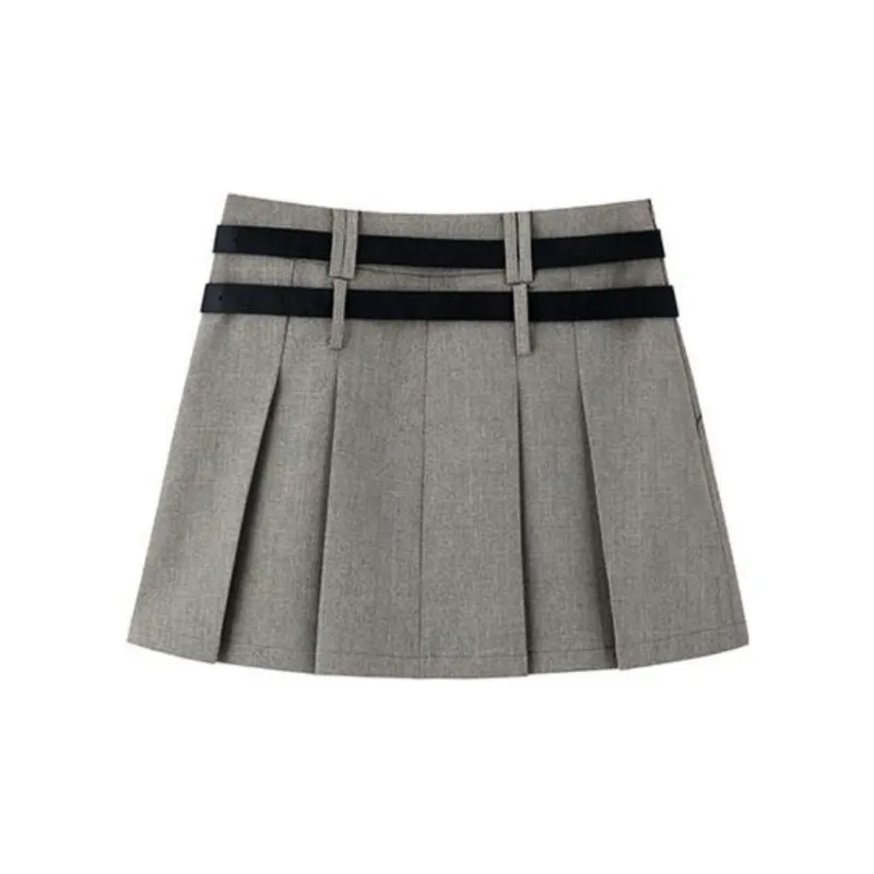 ZHOUMIAO Casual Short Skirts Women's Light Khaki-1