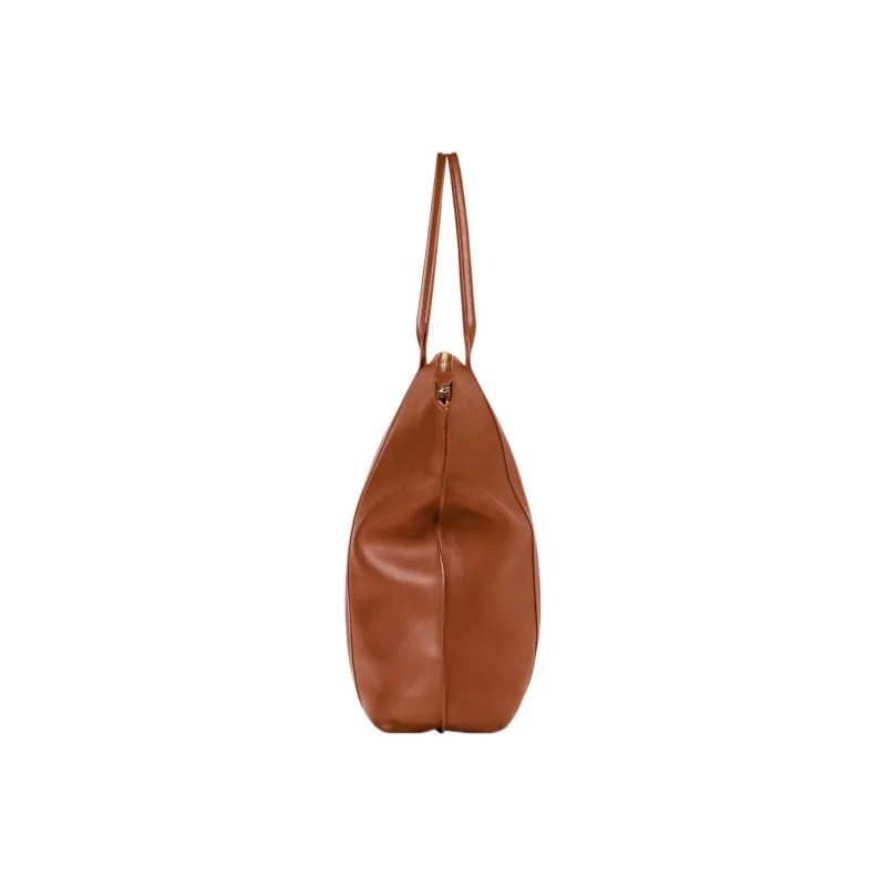 THE ROW Dante Leather Tote Bag Shopping Bag Handbag Extra Large Women's Brown-2