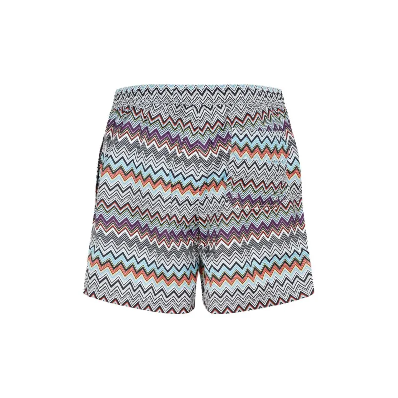 MISSONI Zig-zag Print Swim Shorts-1