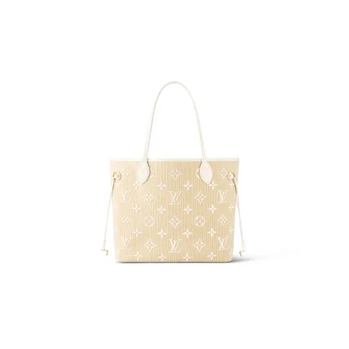 LOUIS VUITTON Neverfull MM White