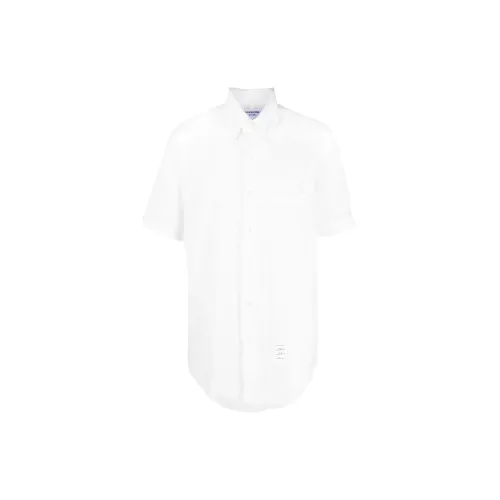 THOM BROWNE 4-Bar Stripe Short-sleeved Shirt