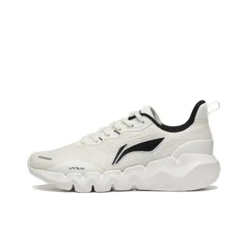 LiNing Spirituality Breathable Wear Resistant Slip Resistant Low Top Running Shoes Women's White Black
