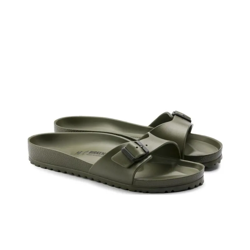 Birkenstock Madrid Essentials Eva Narrow Fit Sandals 'Olive Green'-2
