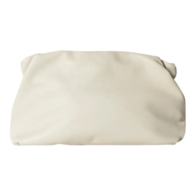 THE ROW Fine Grain Calfskin Clutch Regular Women's White-0