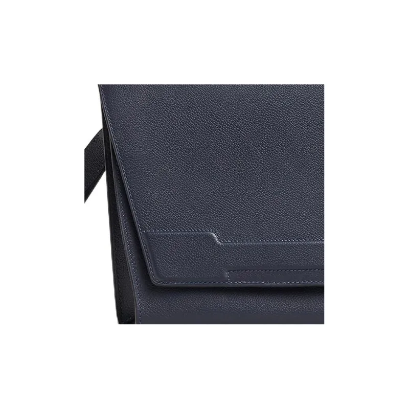 HERMES Evercolor Calfskin Handbags Clutches Regular Men's 2Z Bleu Nuit Midnight Blue-4