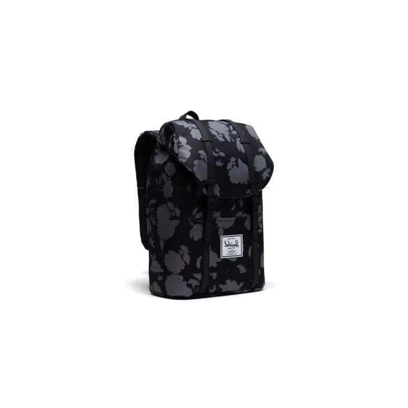 Herschel Polyester Backpacks Large Size Unisex Print Black-2