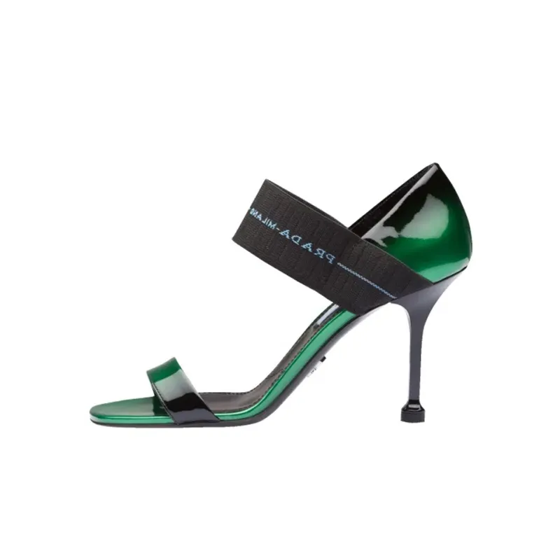 PRADA Strap Sandals Women's Green Black-0